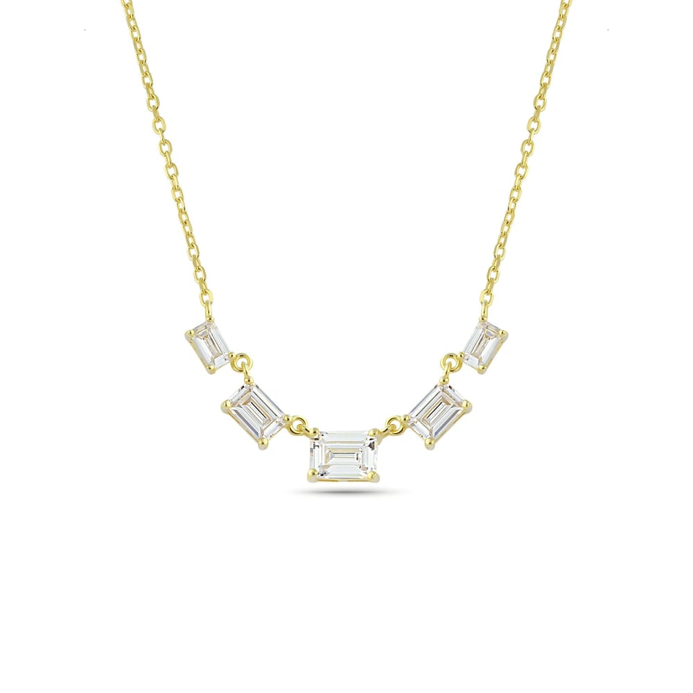 Simple Baguette Necklace