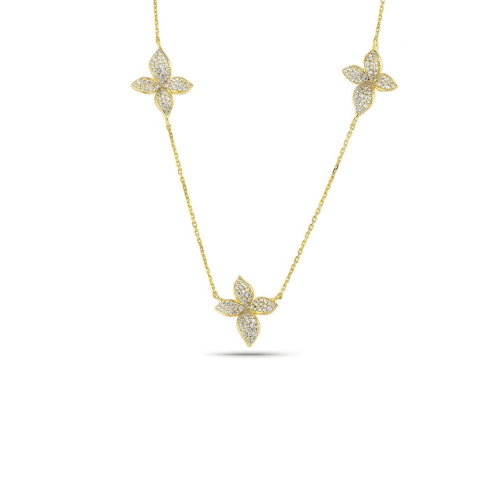 Triple Violet Necklace