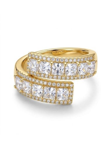 Zircon Slash Ring