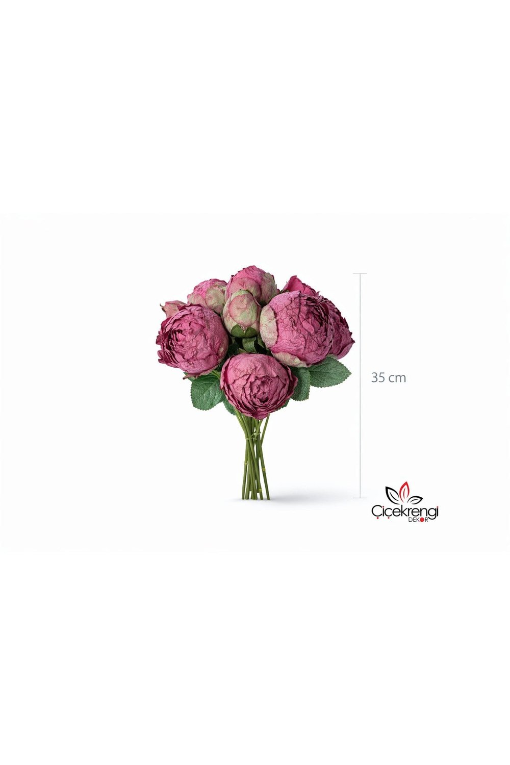 Premium Şakayık Demeti 35 cm – Yapay Pembe Şakayık Buketi | Dekoratif Çiçek, Gelin Buketi, Salon S