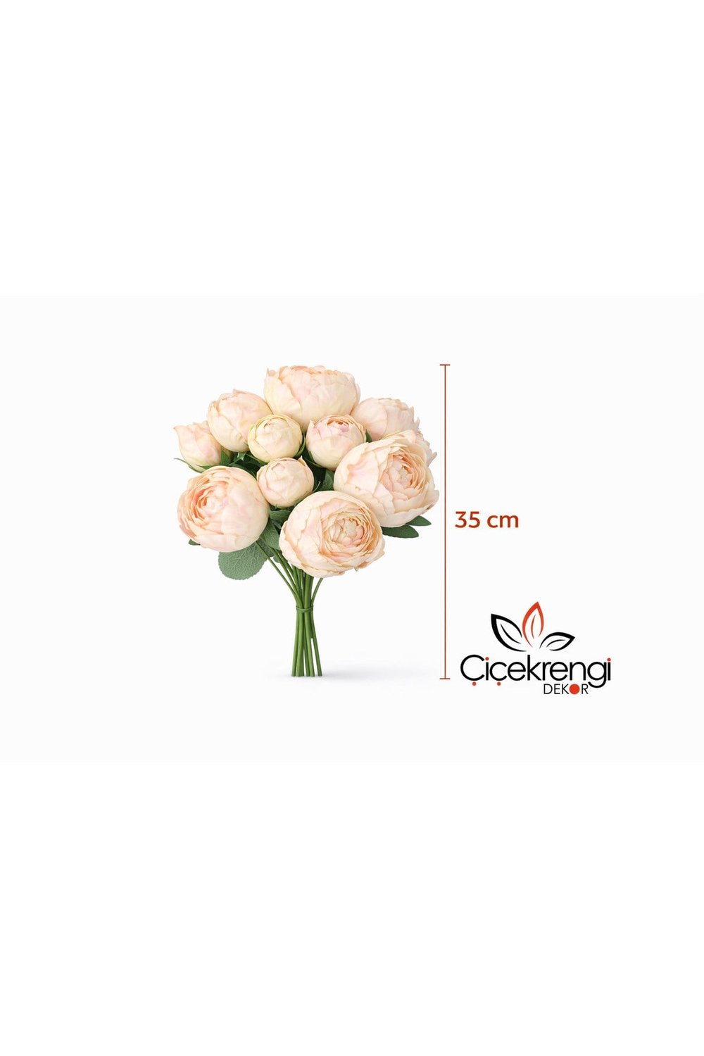 Premium Şakayık Yapay Çiçek Buketi 35 cm – 10 Dal Gerçekçi Görünümlü Dekoratif Çiçek