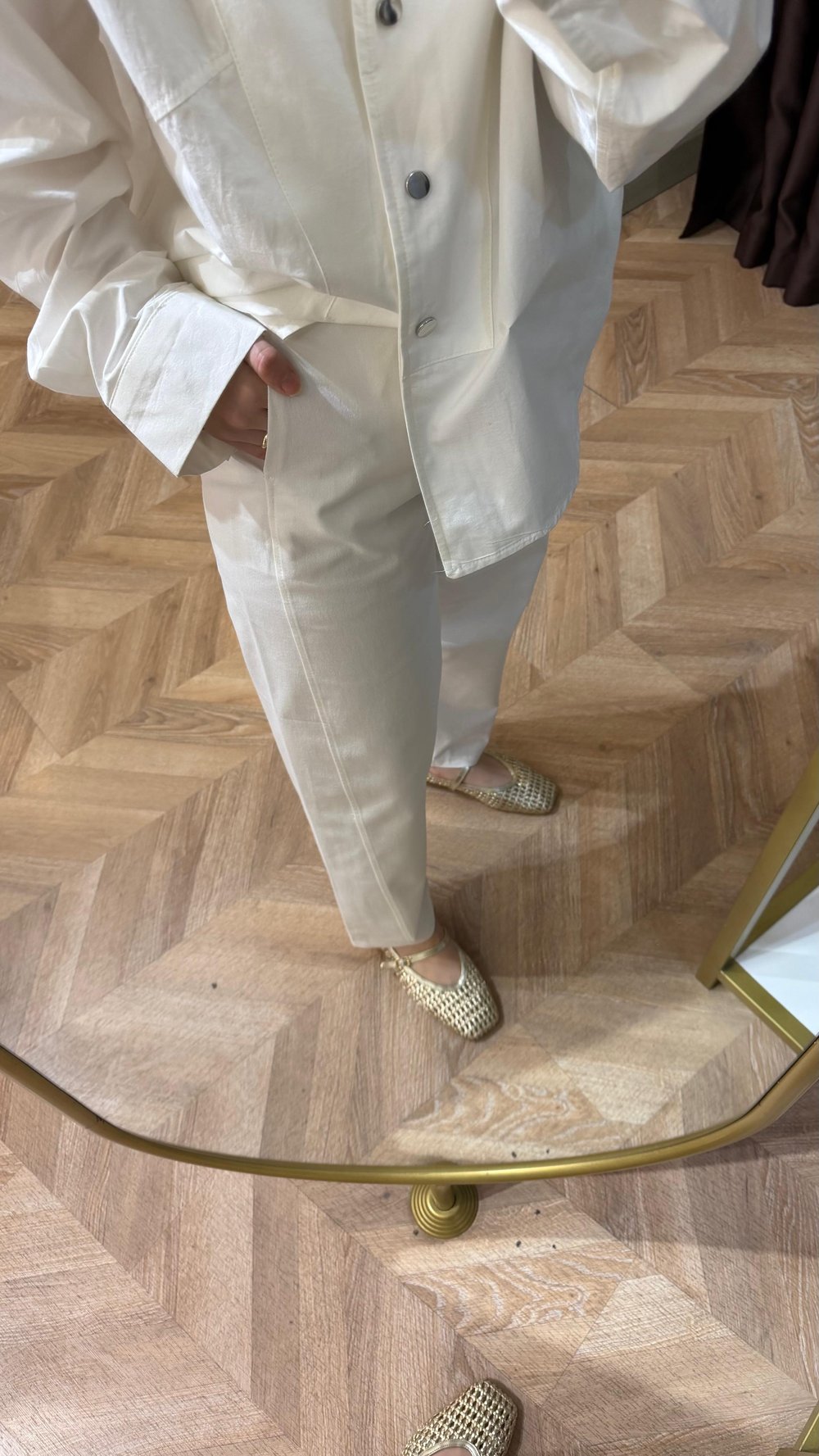 Rekortmen pantalon Beyaz