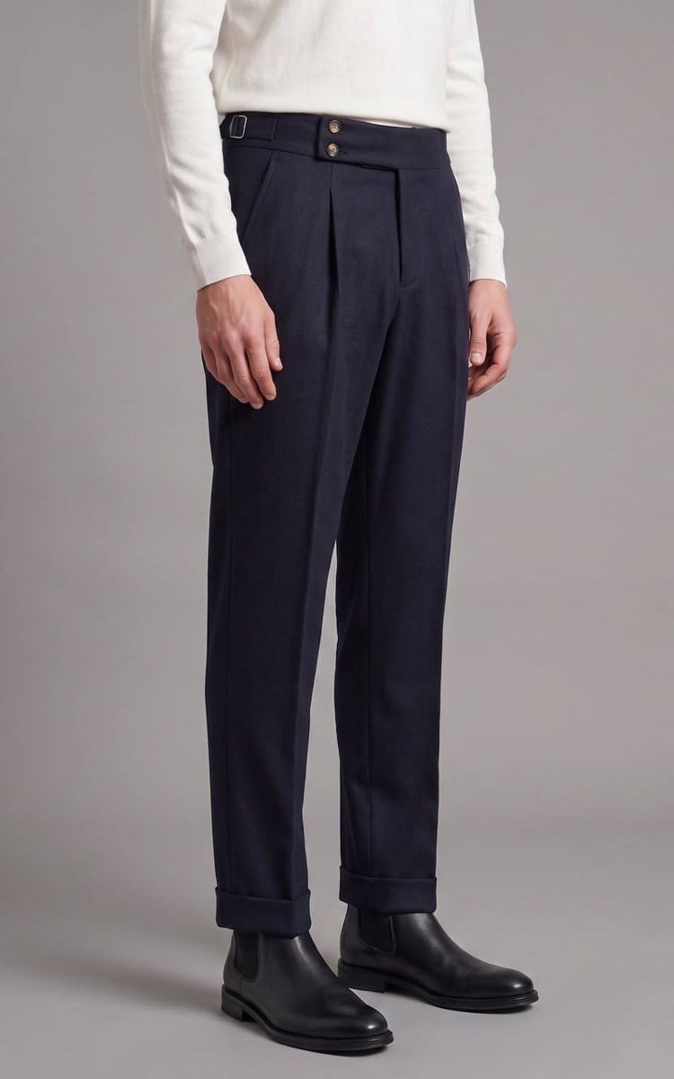 GABARDİN PANTOLON LACİVERT