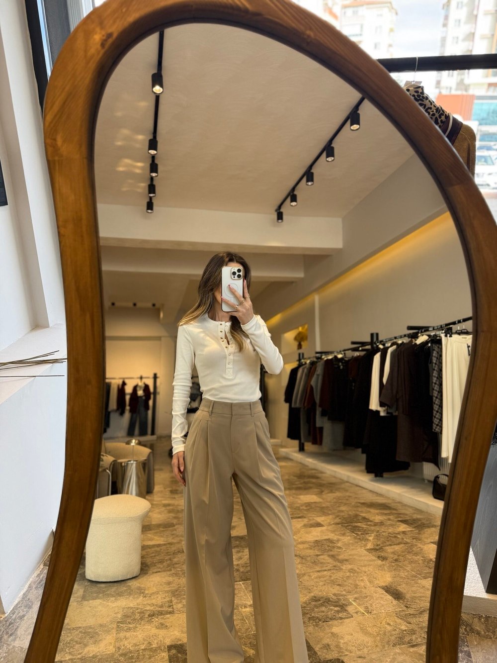 Çıtçıtlı uzun kollu top