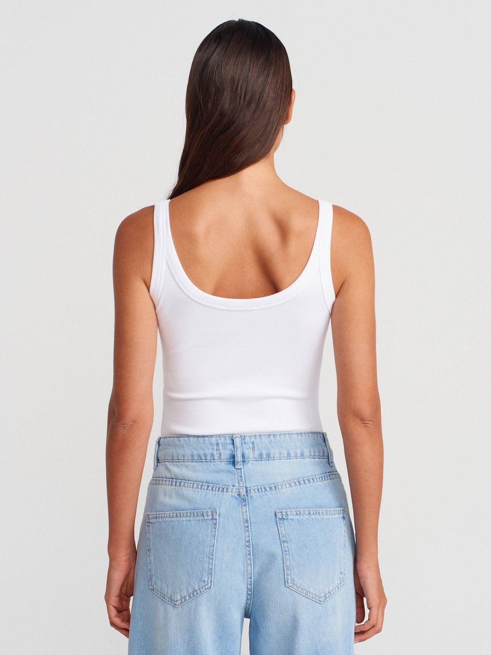 Beyaz Fitilli bodysuit
