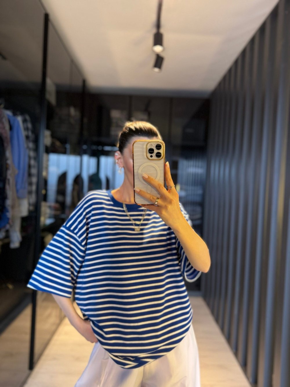 Çizgili Basic t-shirt