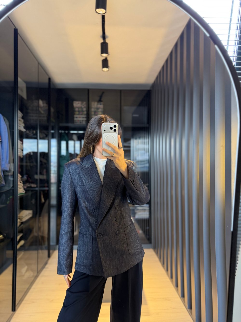 Denim Premium Kruvaze Ceket 