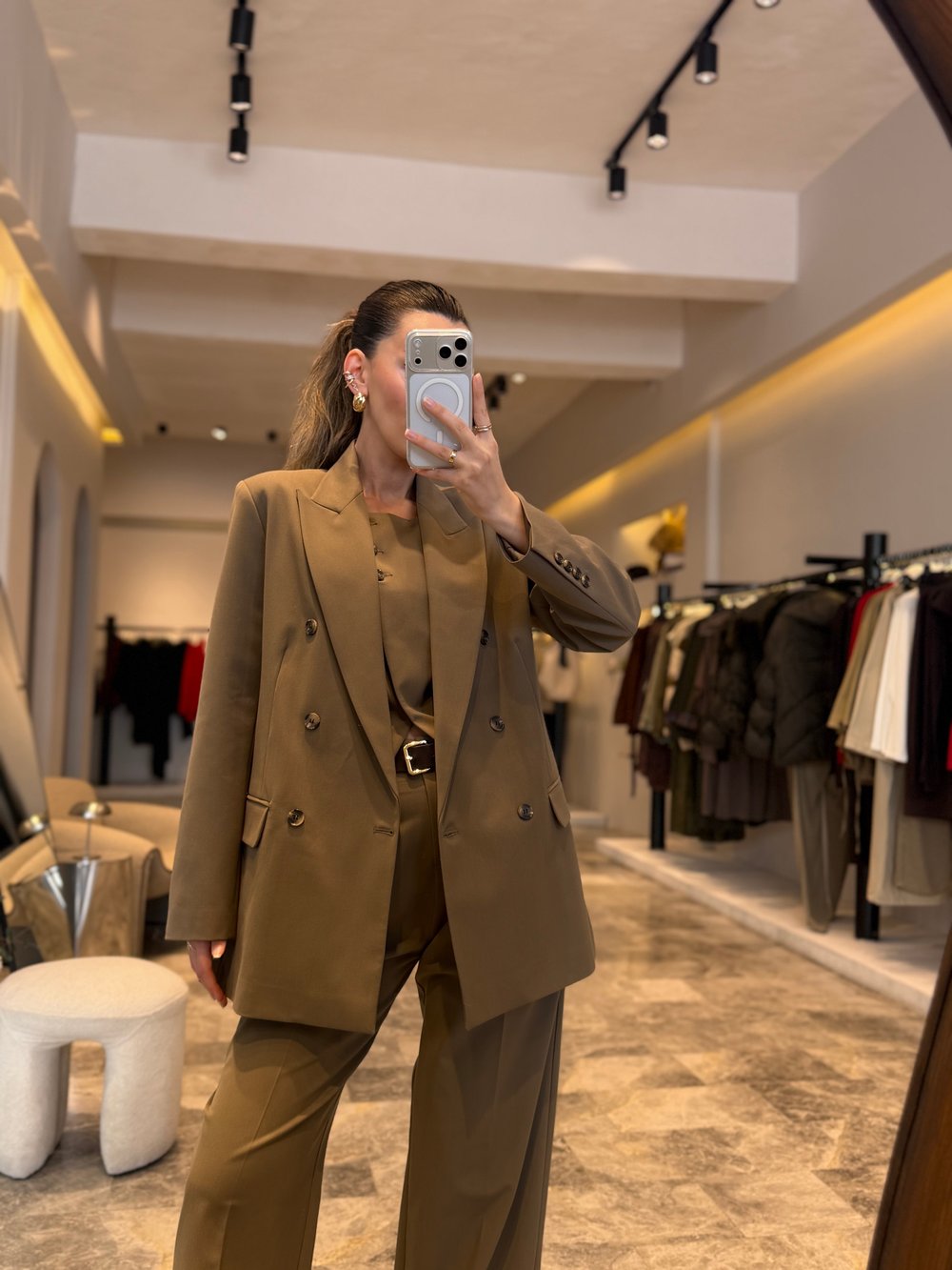 Haki Blazer Ceket