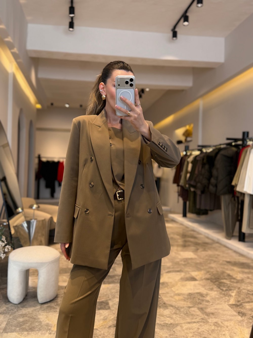 Haki Blazer Ceket