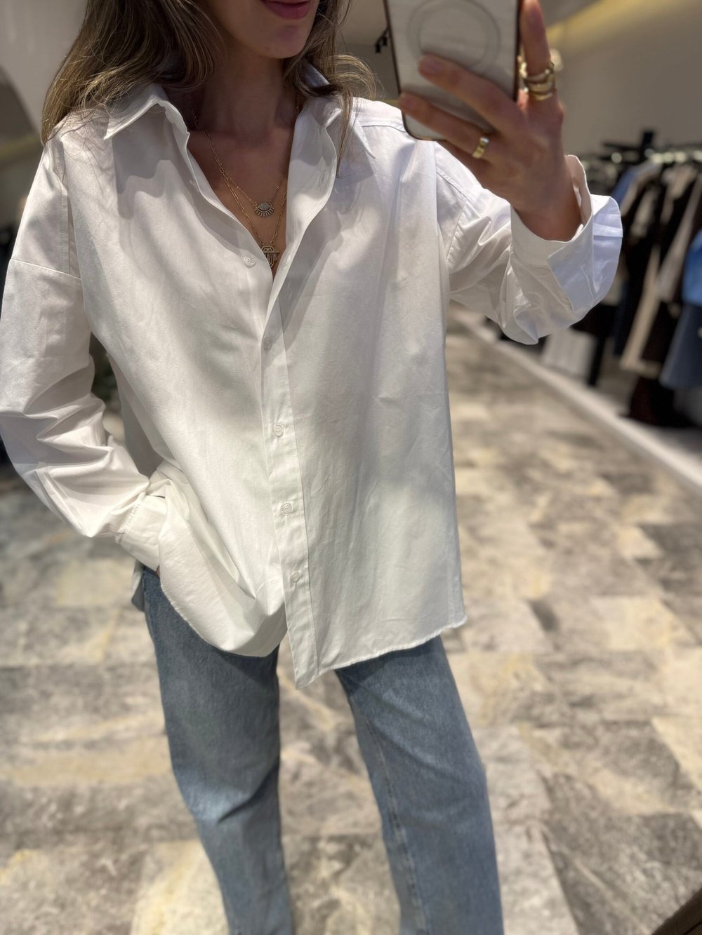 Oversize Poplin Gömlek