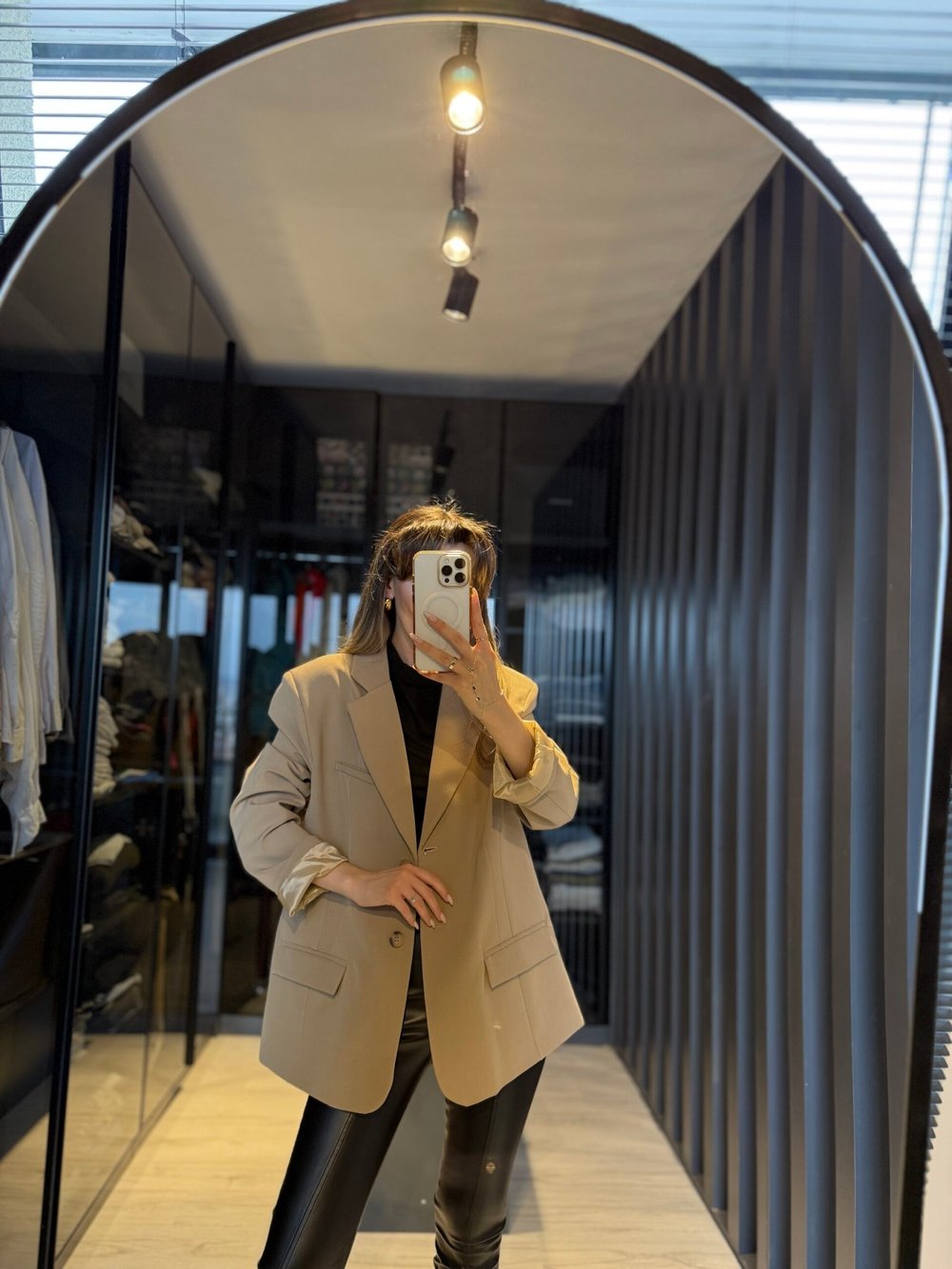 Poliviskon oversize ceket