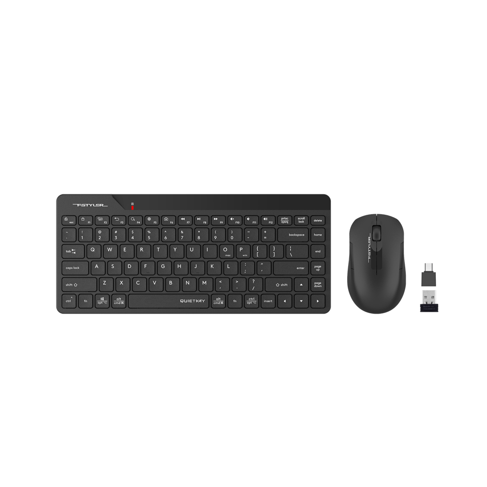 A4 TECH FG2200 AIR2 Q Türkçe Kablosuz Siyah Mini 1200dpi Klavye+ Mouse