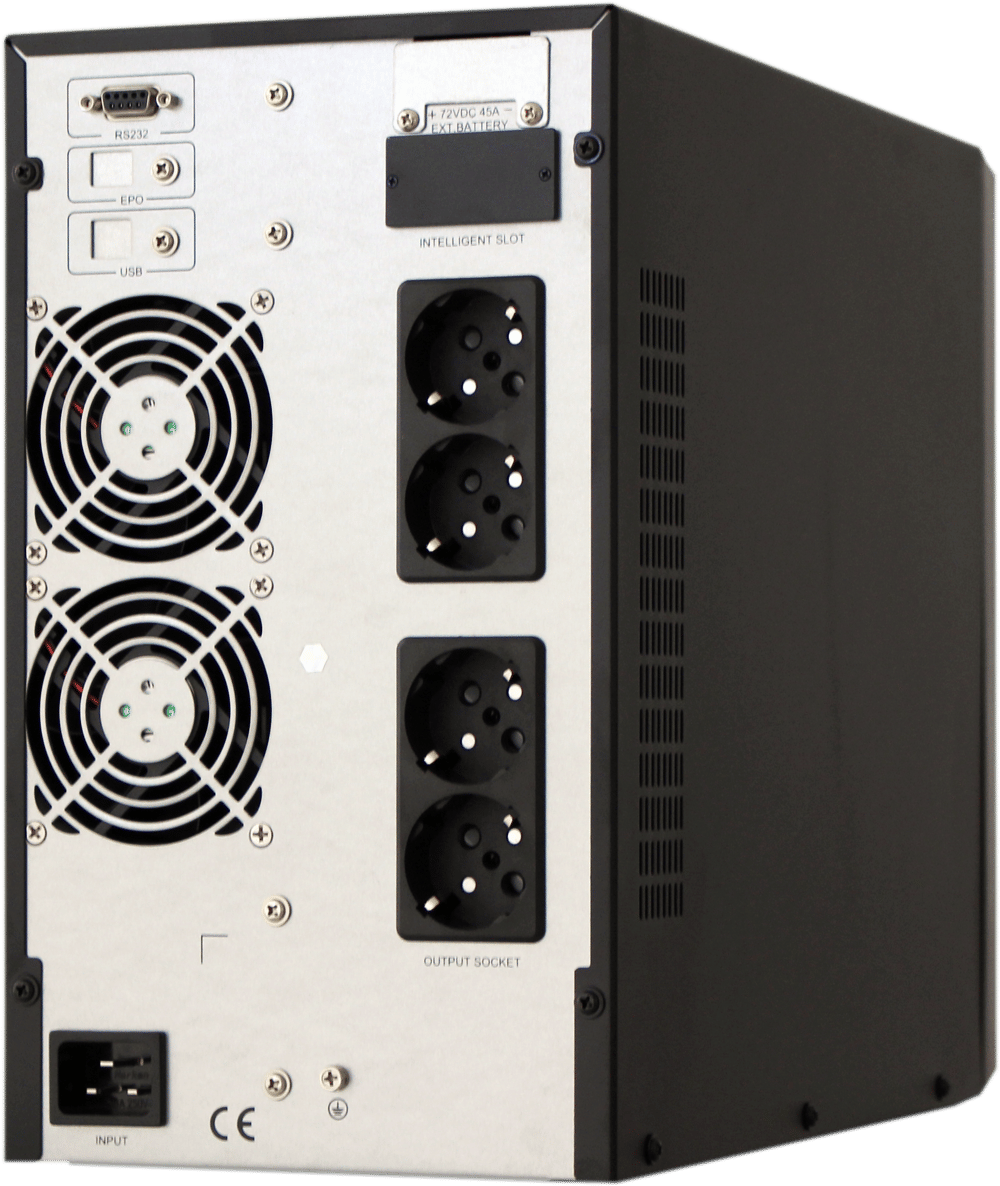 DOTVOLT MN PLUS Online 1 KVA 1/1 Faz (2x12v 7AH Akü ) UPS