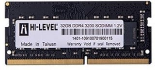 HI-LEVEL HLV-SOPC25600D4/32G 32GB (Tek Parça) DDR4 3200Mhz Notebook Bellek