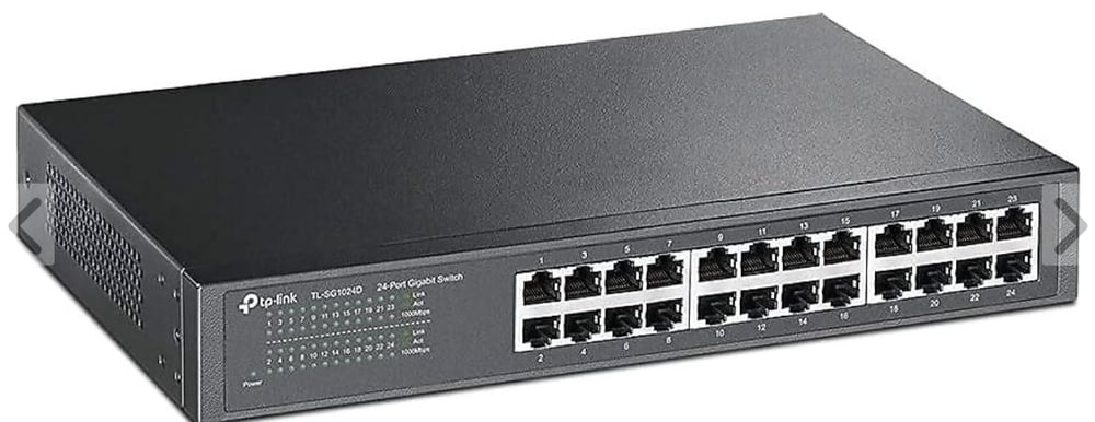 TP-LINK OMADA DS1024G 24 Port Gbit Rackmount Yönetilemez Metal Kasa Switch