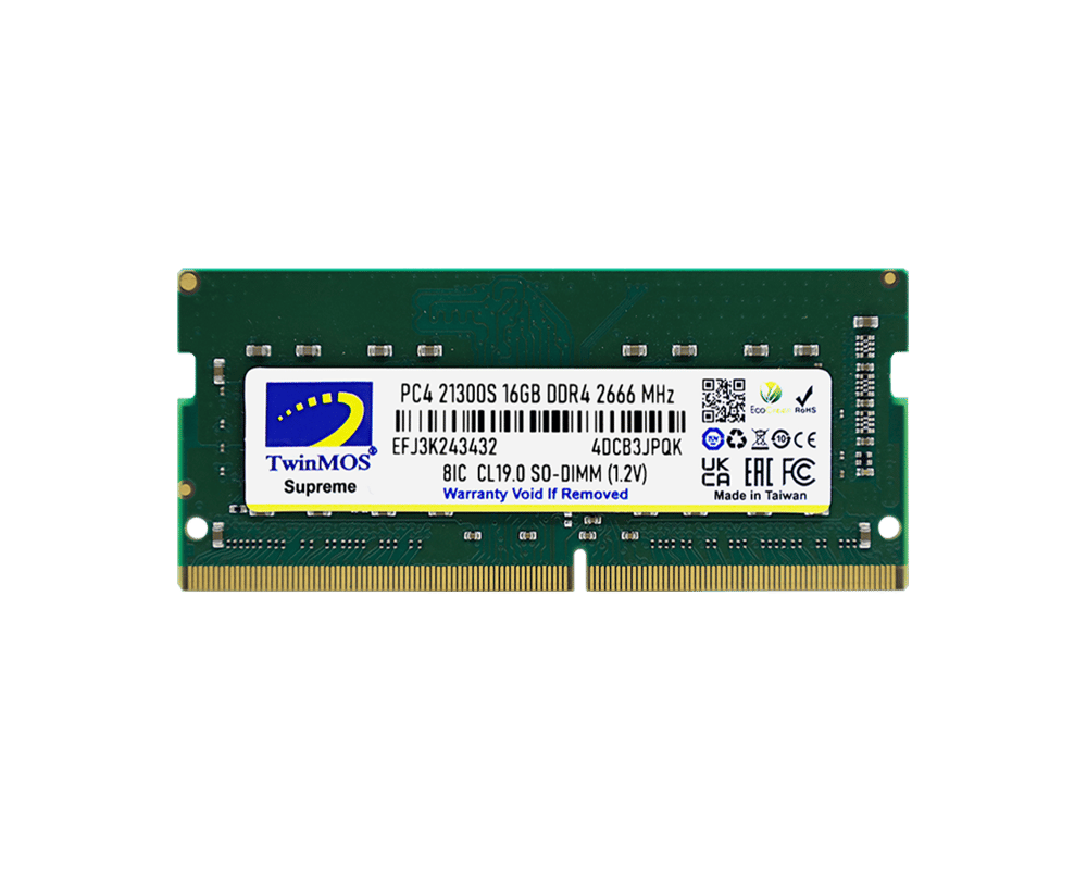 TWINMOS MDD416GB2666N 16GB (Tek Parça) DDR4 2666Mhz Notebook Bellek