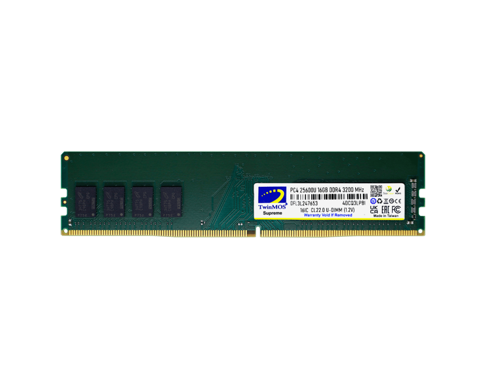TWINMOS MDD416GB3200D 16GB (Tek Parça) DDR4 3200Mhz PC Bellek