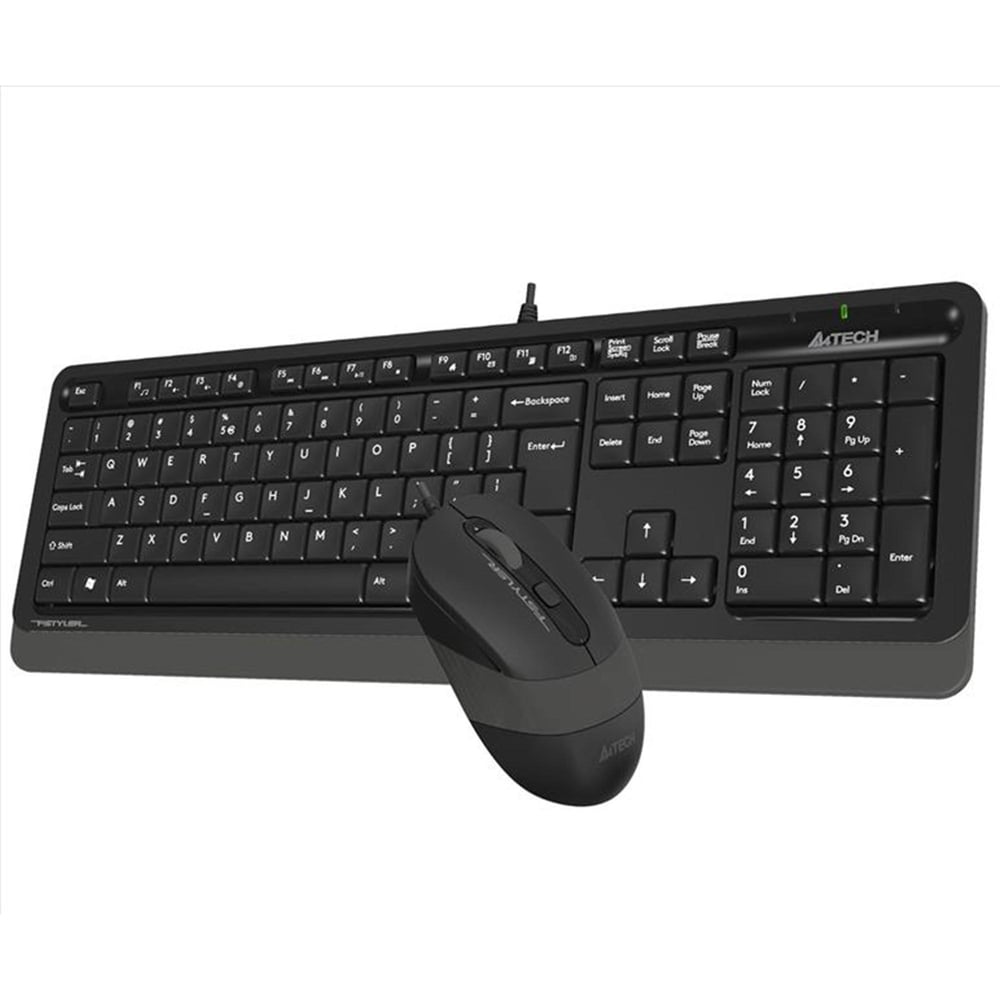 A4 TECH F1010 Q Türkçe USB Multimedya Gri 1600dpi Klavye+ Mouse