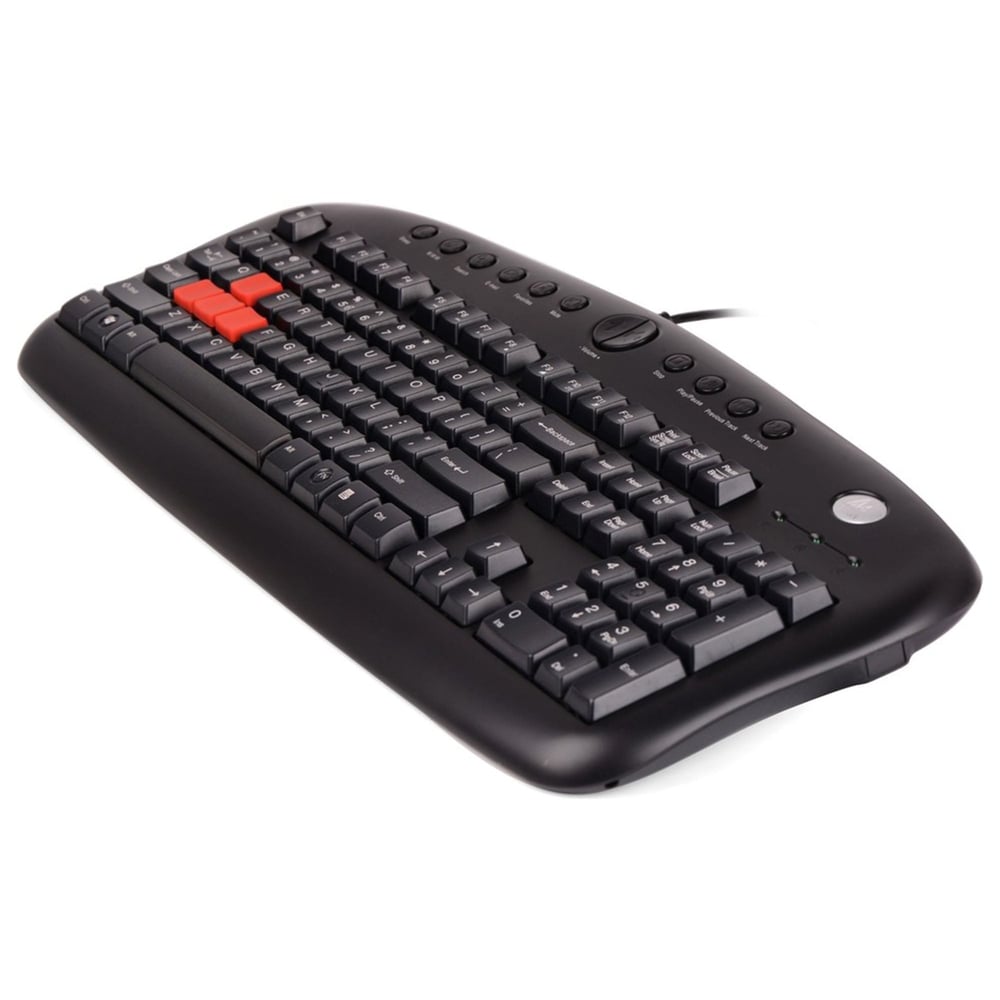 A4 TECH KB-28G Q Türkçe USB Multimedya Siyah Klavye
