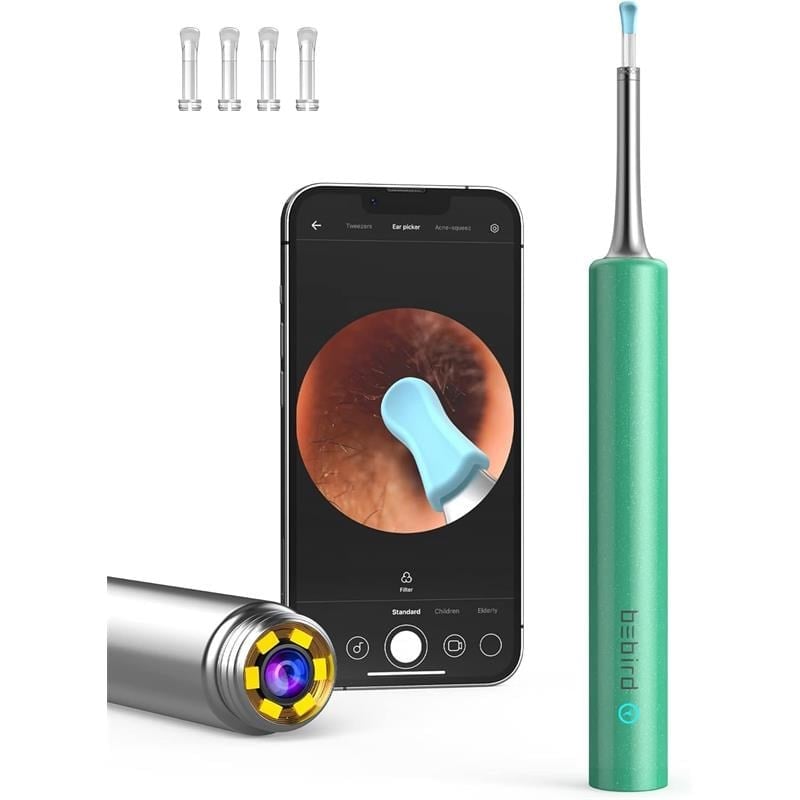 Bebird T5 3mp Kamera 3.5mm Lens Sarjli Wifi Goruntulu Kulak Temizleyici Yesil Renk
