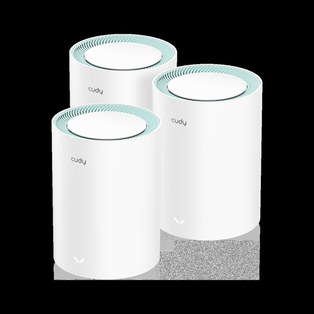Cudy M1300 5/2.4Ghz 867/300Mbps,PPTP/L2TP/OpenVPN/WireGuard/IPSecVPN,4Dahili Anten,Wi-Fi Mesh Router 3 Adet