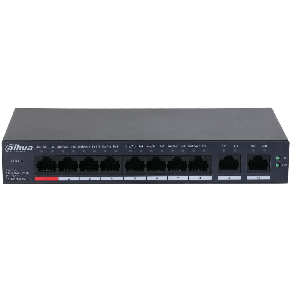 Dahua DH-CS4010-8ET-110 8+2 10/100 Yönetilebilir Cloud Switch