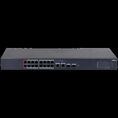 DAHUA DH-CS4218-16ET-135 18 Port Mbit 16 Port PoE+ 154W 2xCombo Uplink Cloud Managed Smart Switch