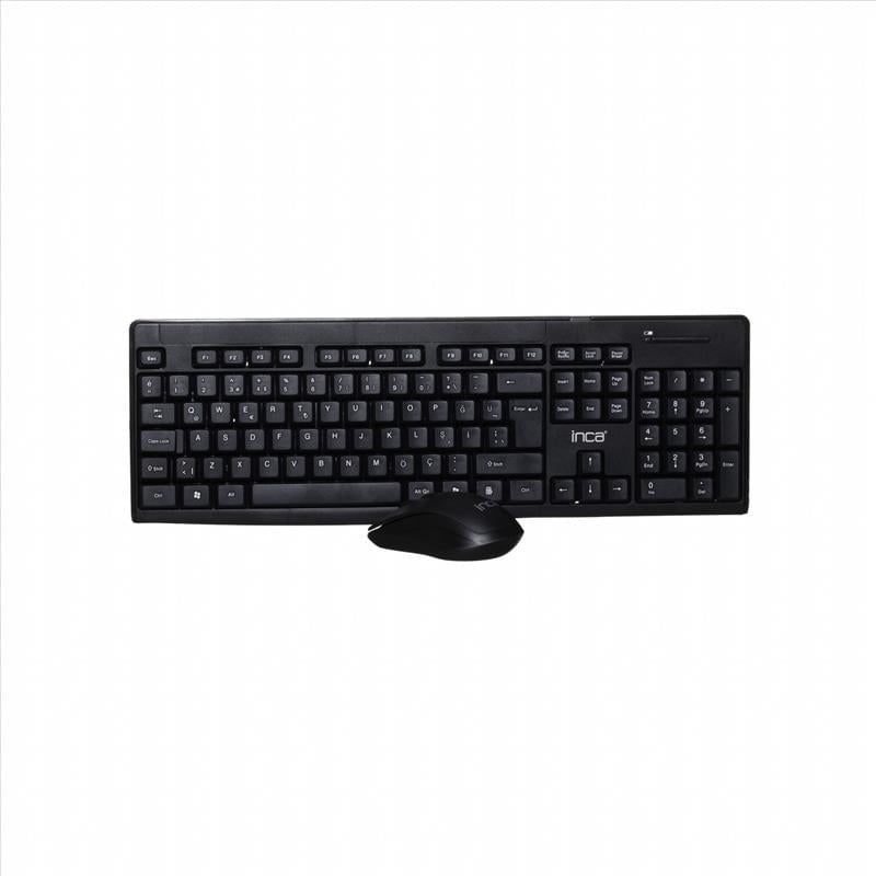 INCA IWS-539T Q Türkçe Kablosuz Multimedya Siyah Klavye+ Mouse