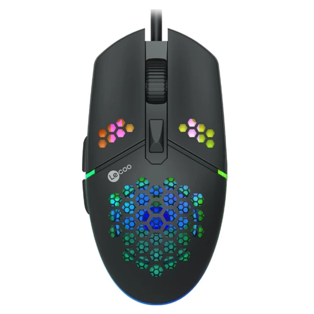 Lenovo Lecoo MS105 3200 DPI 6 Tuşlu Kablolu RGB Led Aydınlatmalı Gaming Oyuncu Mouse