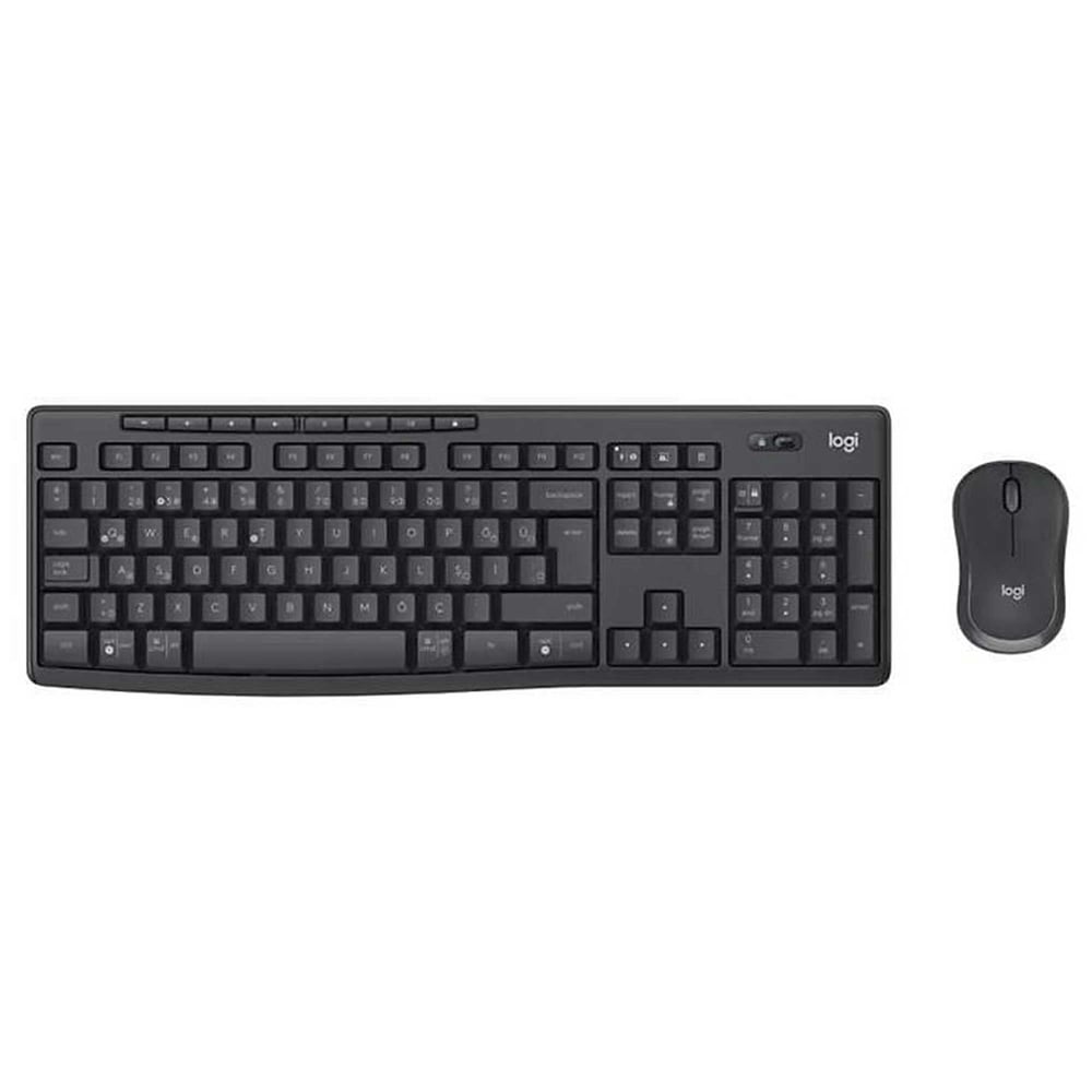 LOGITECH MK370 Q Türkçe Kablosuz Siyah Kurumsal Klavye+ Mouse