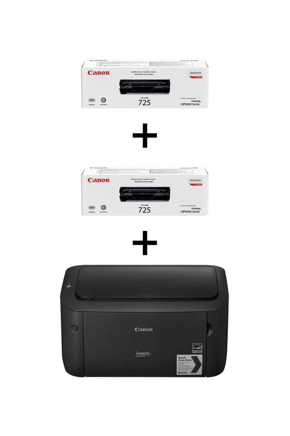 Mono Laser Yazıcı LBP6030B+2Toner Siyah 1Adet Demo Toner+2Adet Orj. Kutulu Toner Çıkar.
