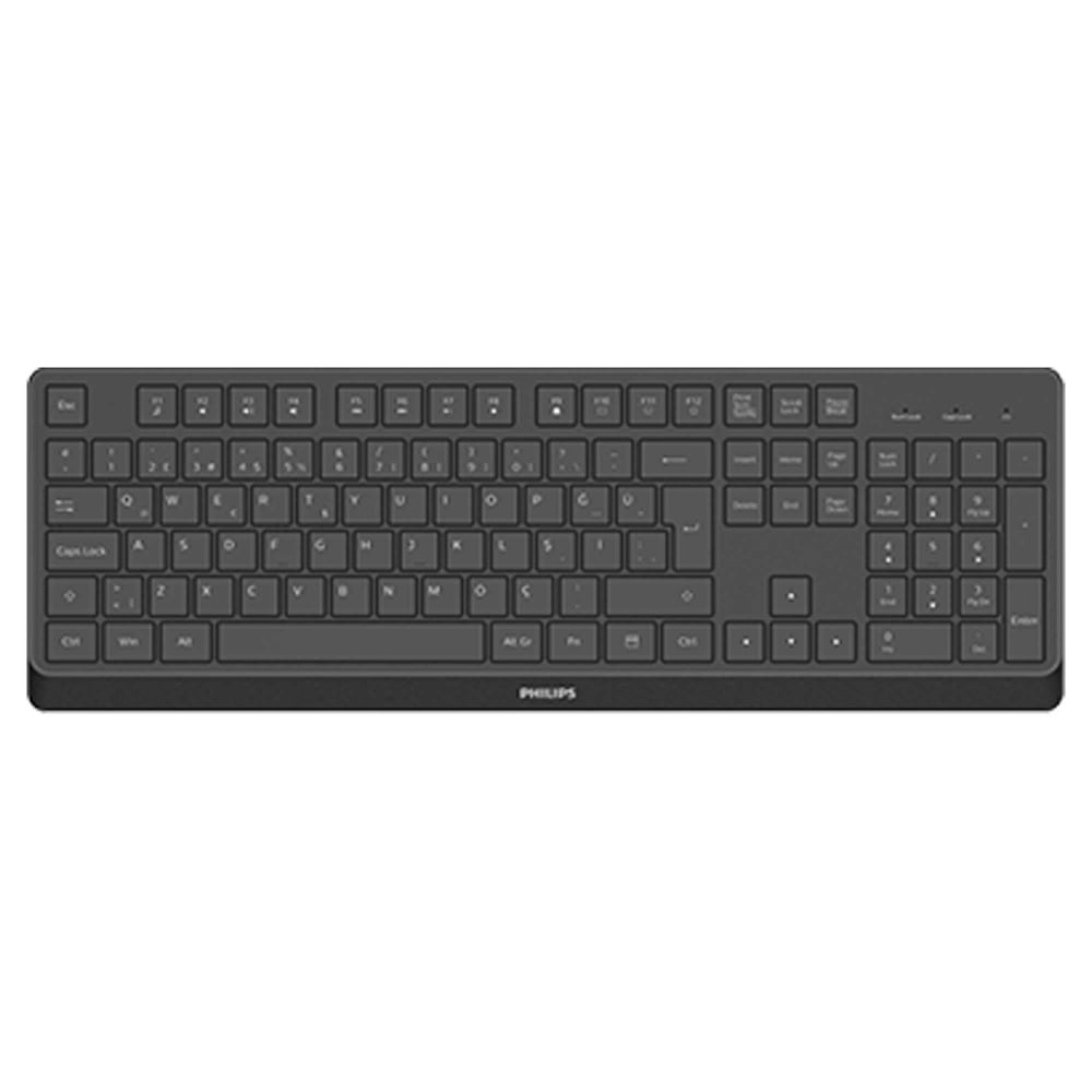 Philips SPK6368B USB Siyah Kablosuz Türkçe Q Klavye