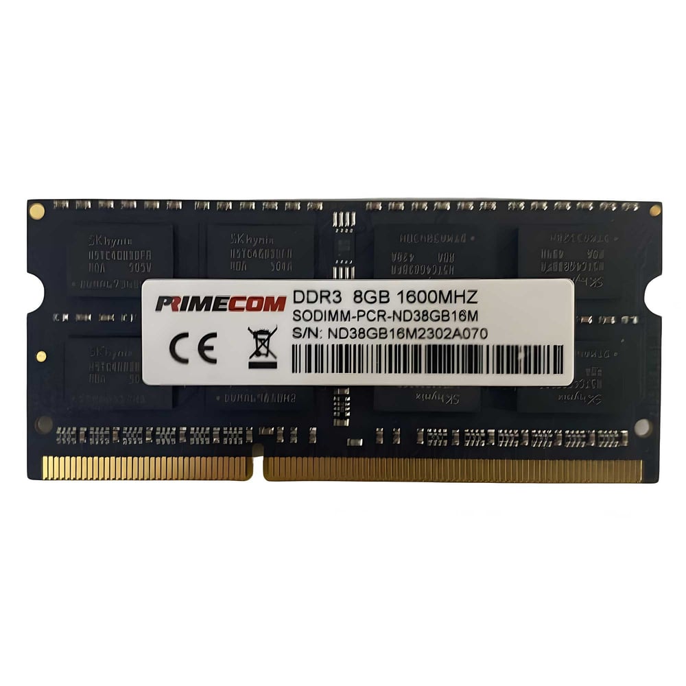 PRIMECOM PCR-ND38G16M 8GB DDR3 1600Mhz Notebook Bellek 1.35 Volt