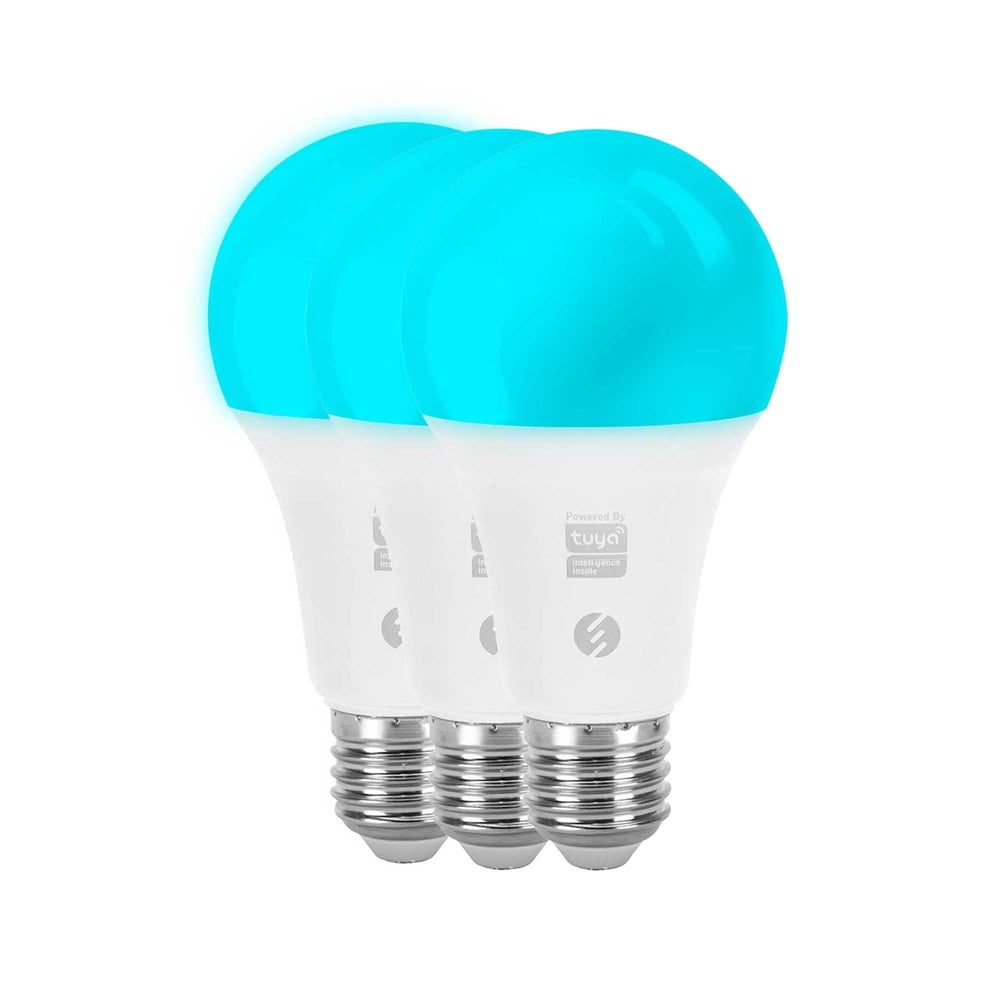 S-Link Swapp SL-RGB12-3 Smart/Akıllı RGB 12W 50Hz 1000lm Wifi TUYA Destekli  Lamba/Ampul-3 Adet