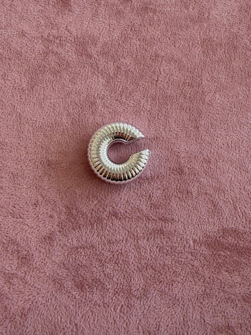 EARCUFF SİLVER RENK ÇİZGİLİ 