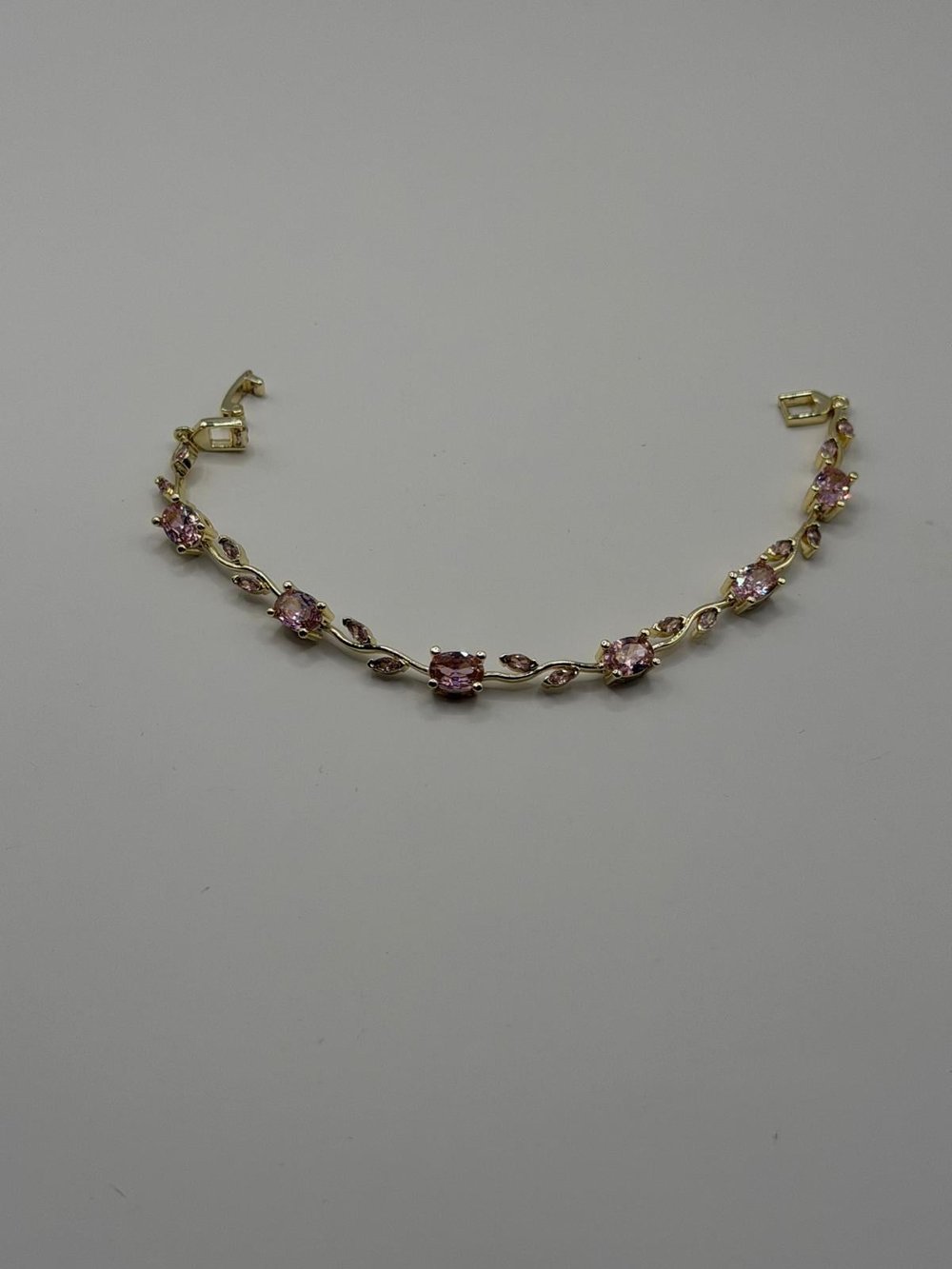 TULİP BİLEKLİK PEMBE KRİSTAL TAŞLI