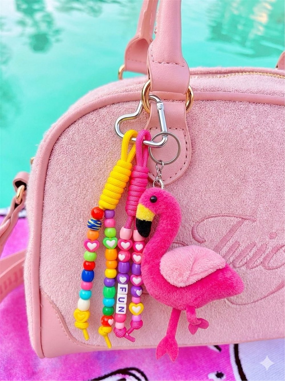 Flamingo Charm | Telefon ve Çanta Süsü, Sevimli Anahtarlık Aksesuarı