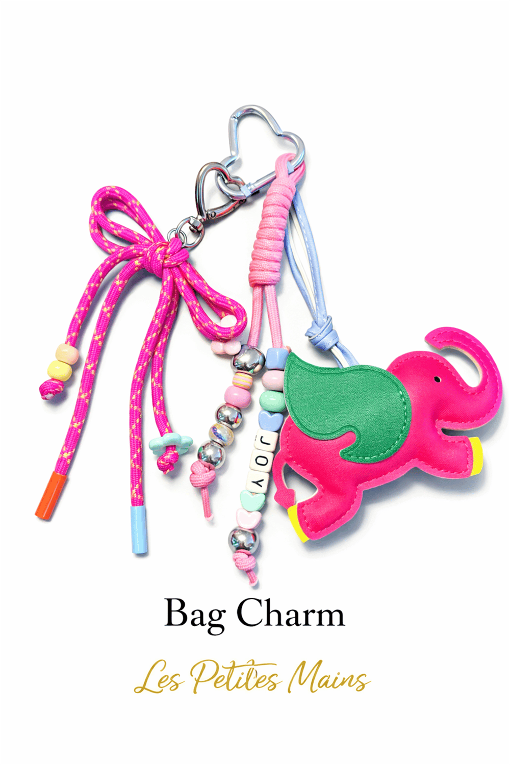 Pembe Fil Charm | Telefon ve Çanta Süsü, Sevimli Anahtarlık Aksesuarı
