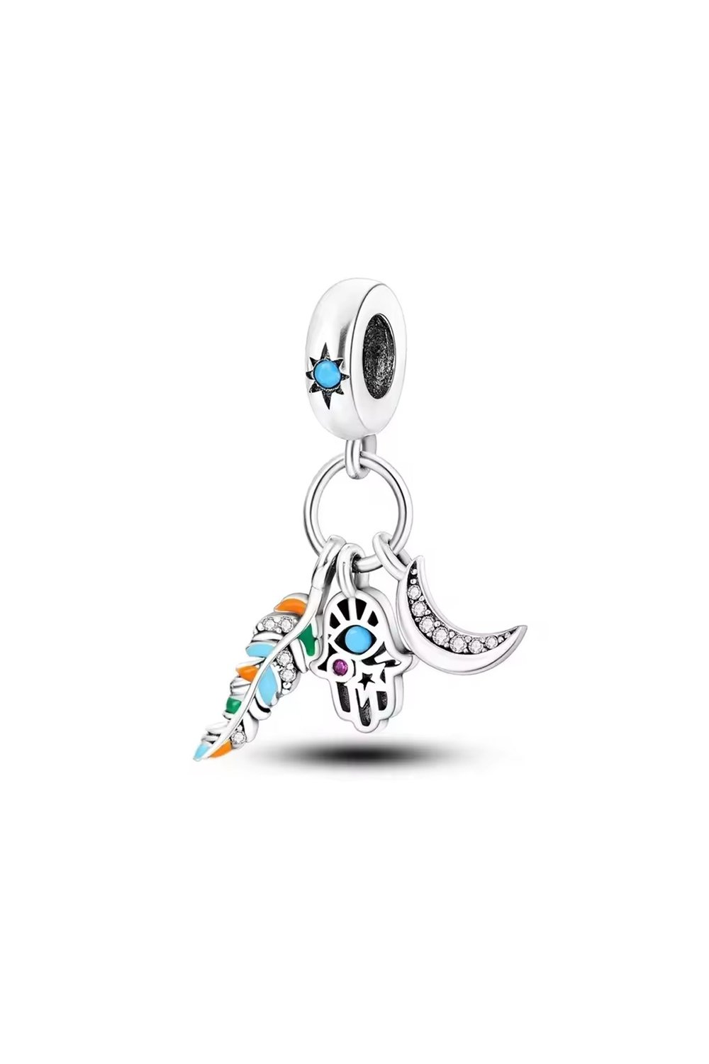  Bohem Tılsım Sallantılı Gümüş Charm