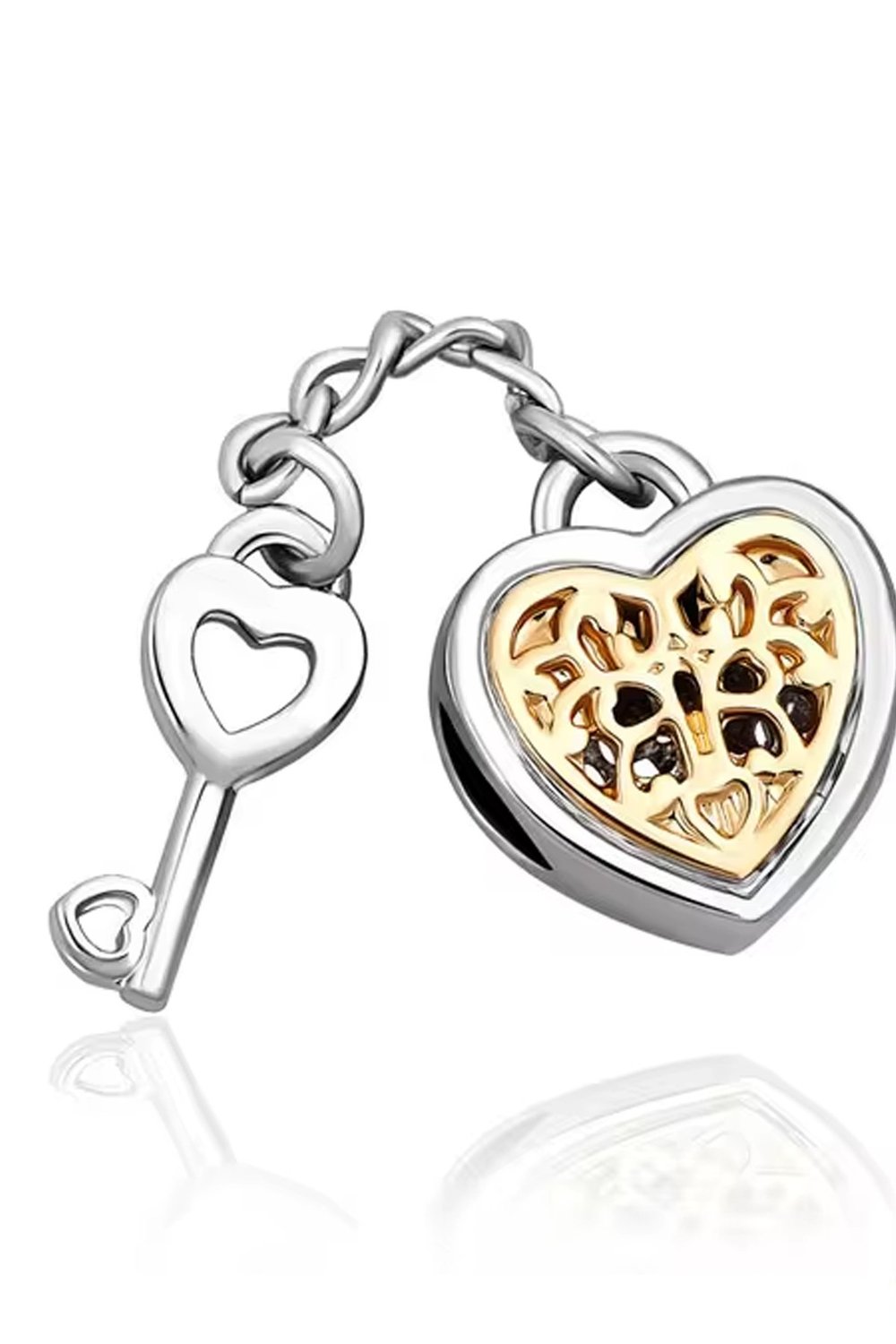  Sarı Kalbin Anahtarı Sallantılı Charm