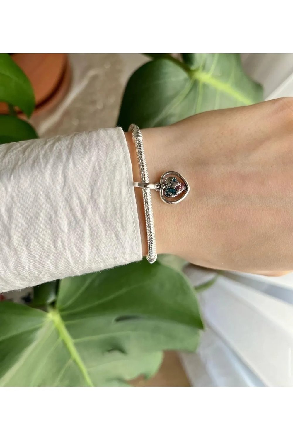 Aile ve Dönen Kalp Sallantılı Charm