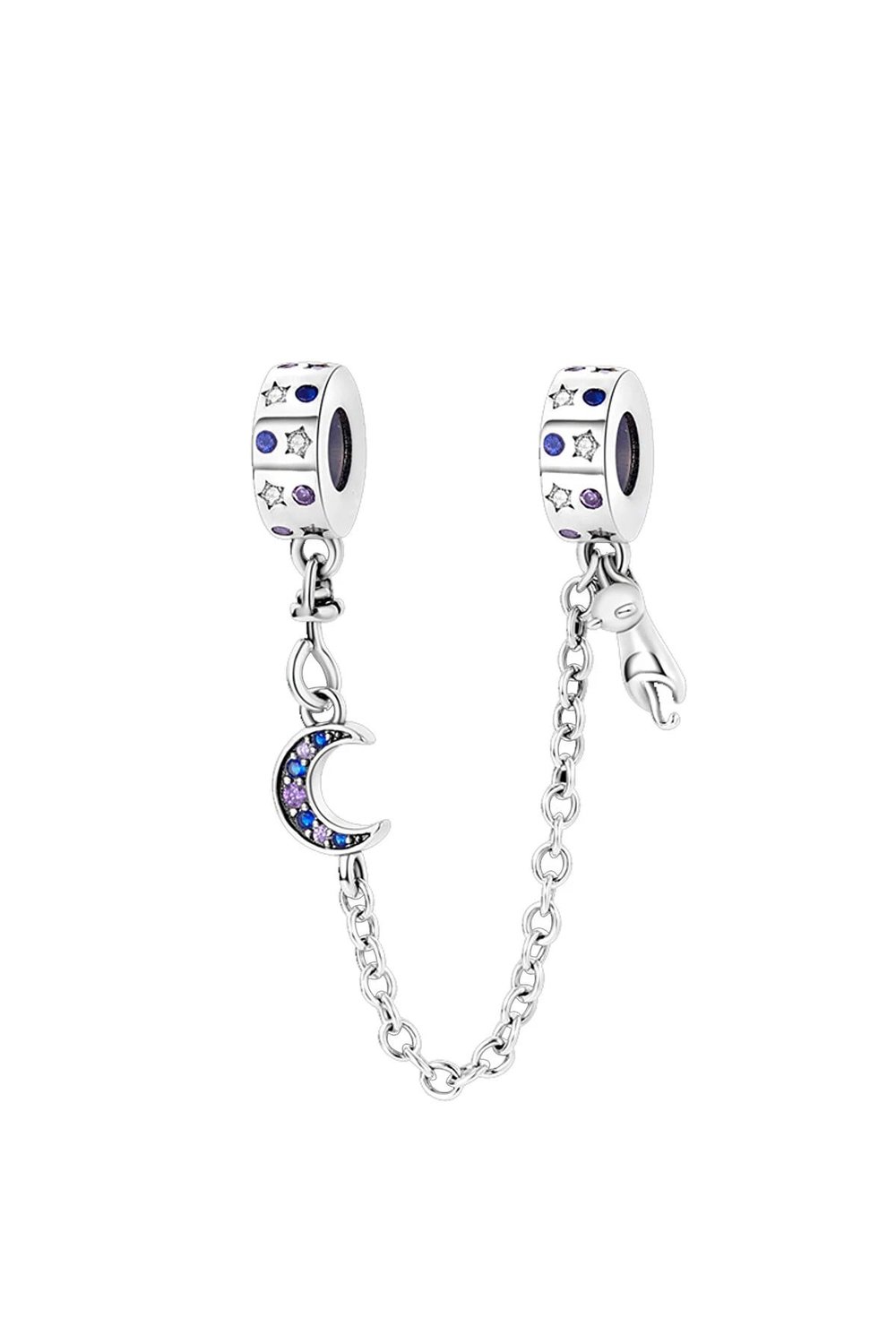 Ay ve Kedi Zincir Sallantılı Charm