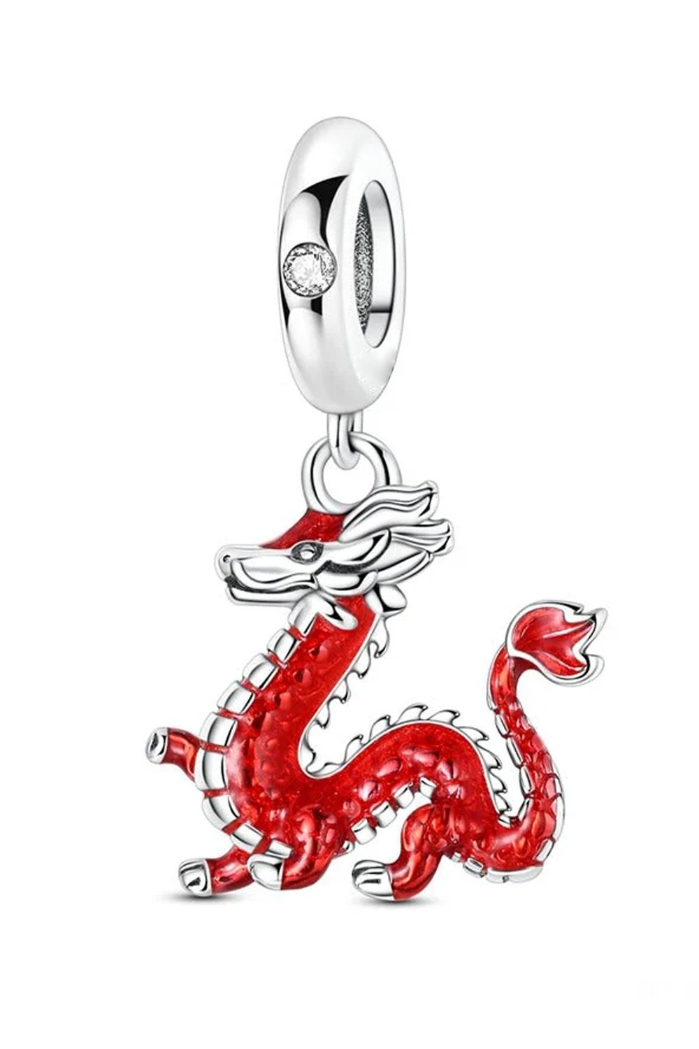 Kırmızı Çin Ejderhası Sallantılı Charm