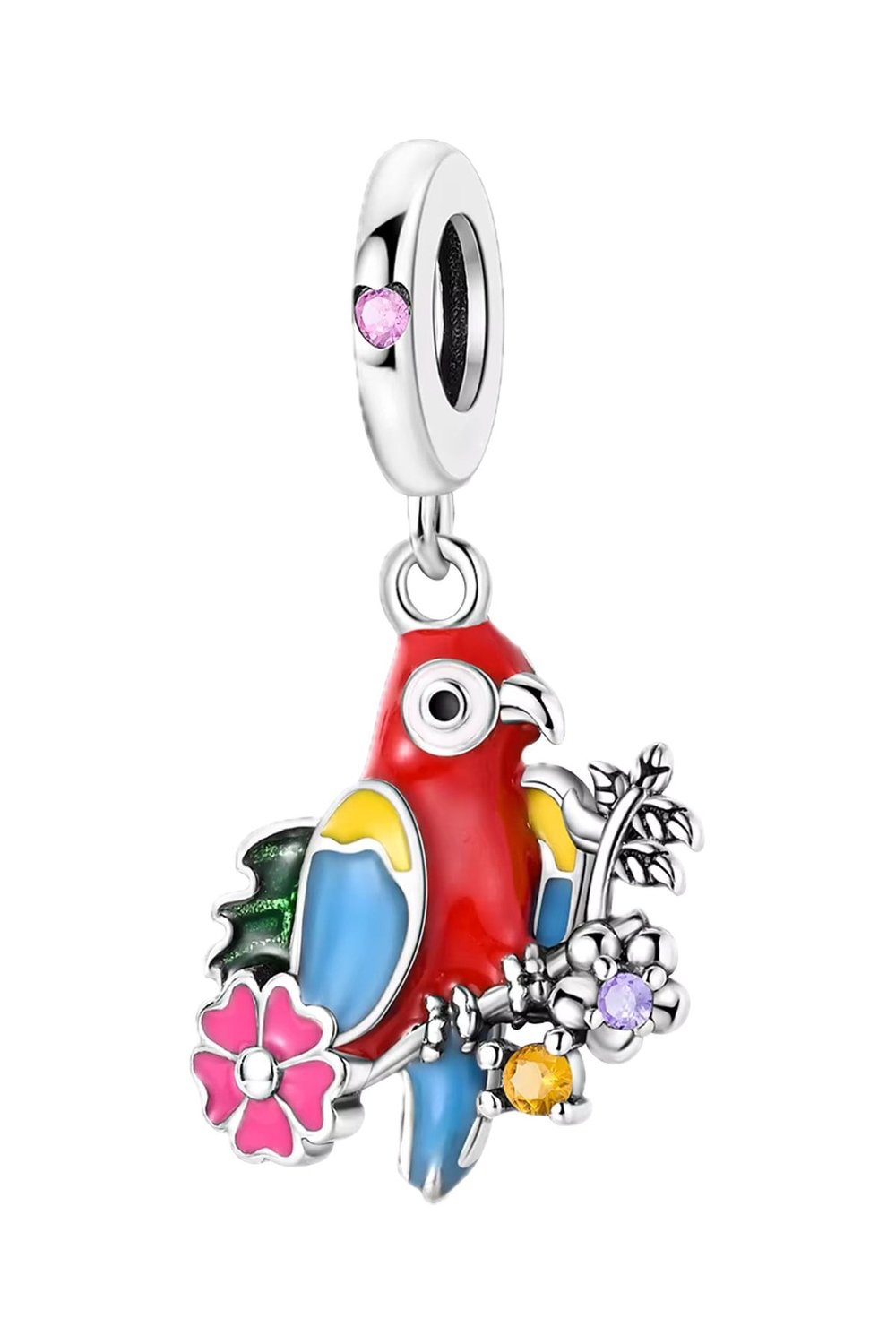 Kırmızı Muhabbet Kuşu Sallantılı Charm