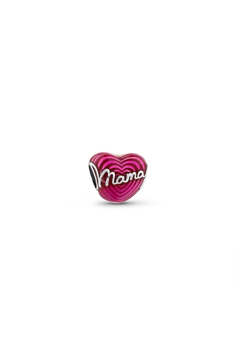 Pembe Mama Kalp Charm