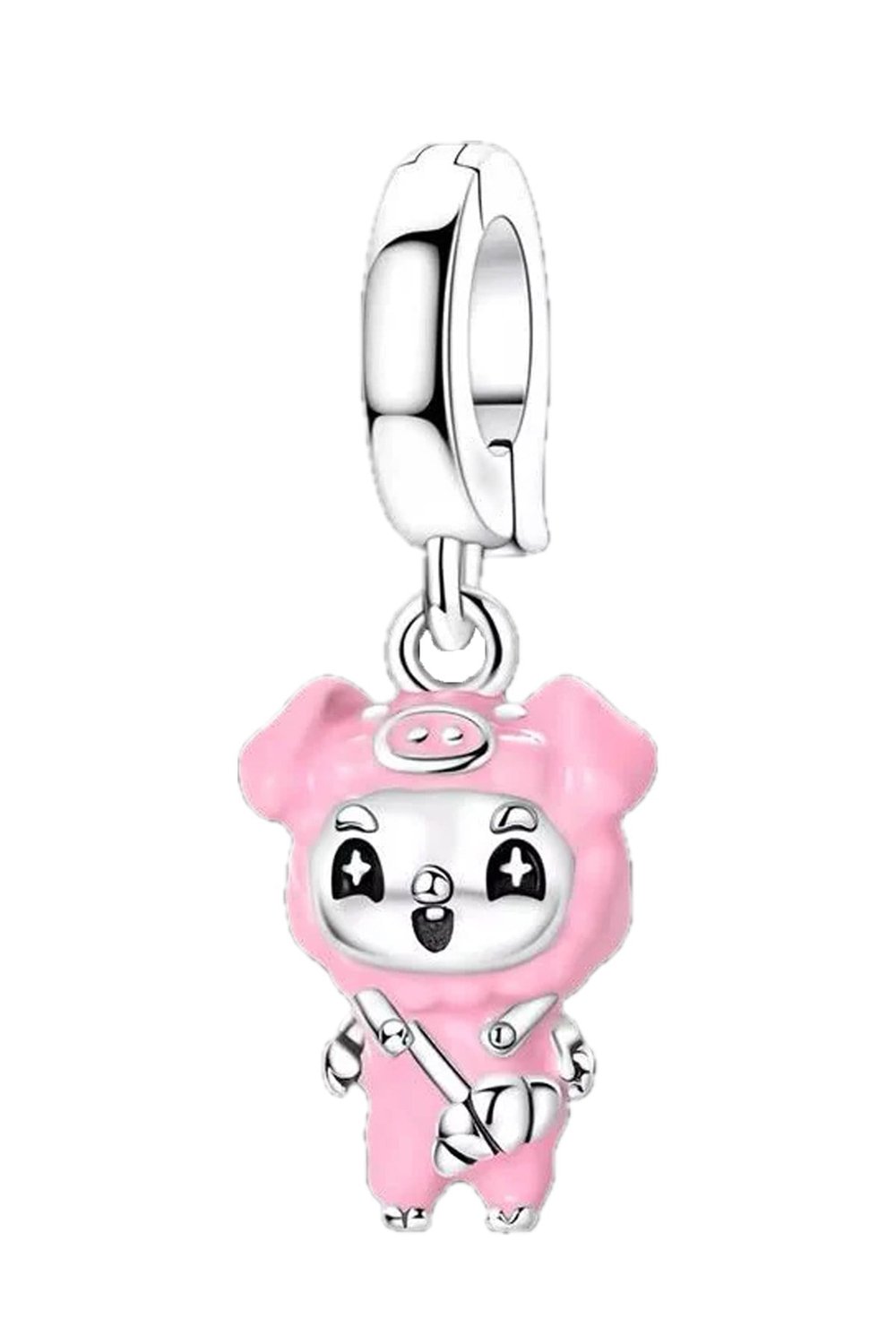 Pembe Minik Bebek Sallantılı Charm