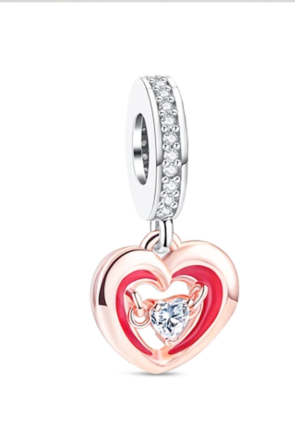 Rose Kalp Sallantılı Charm