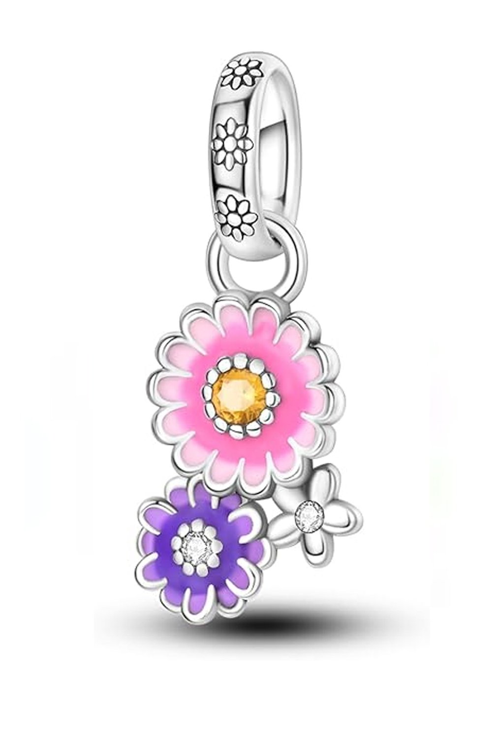 Yapışık Çiçek Sallantılı Charm