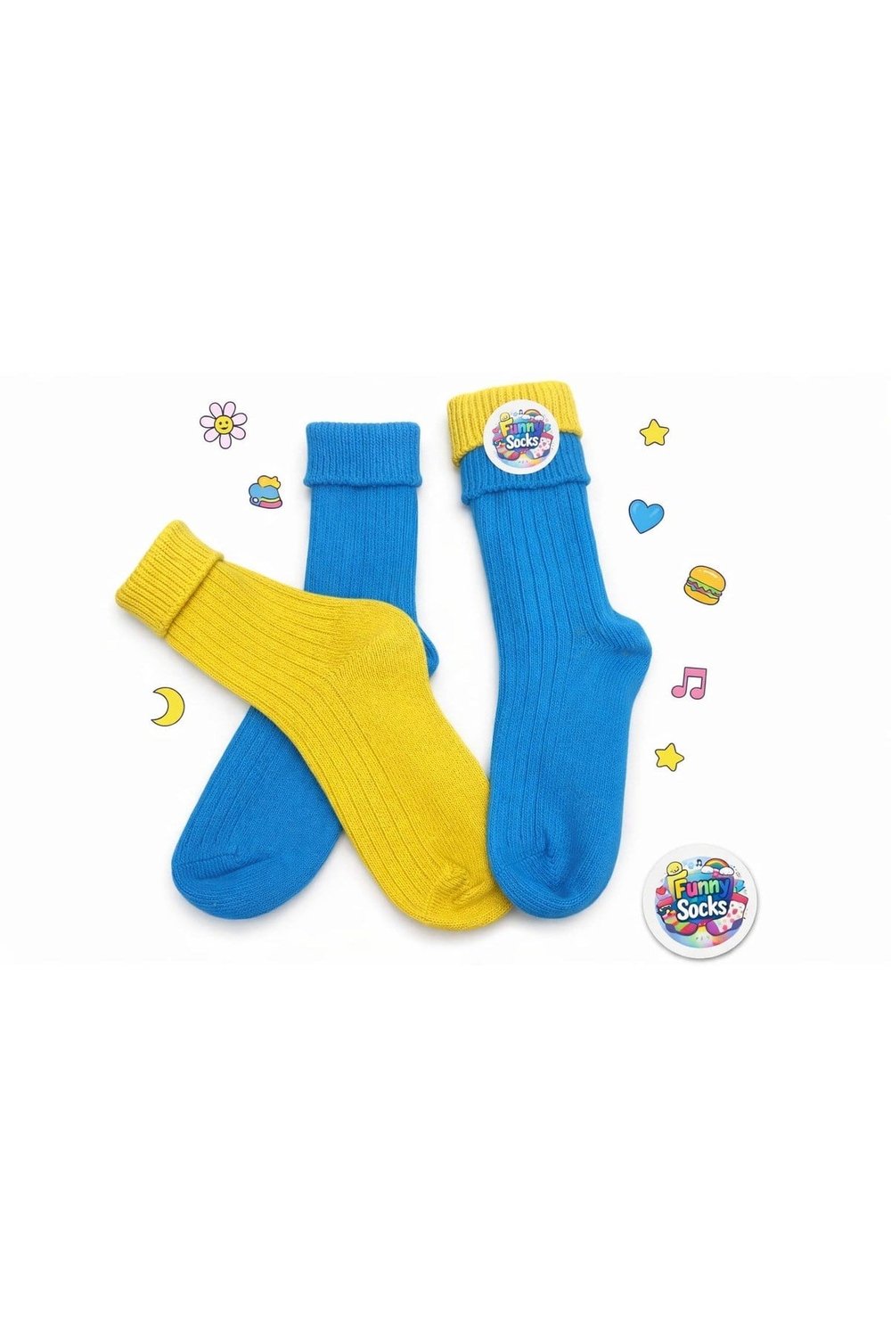 %100 Bio Cotton Renkli Çorap Setleri – 2’li Paket