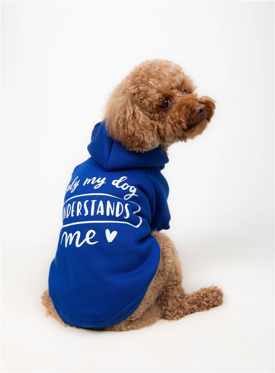 Only Blue Kapüşonlu Sweatshirt Mavi